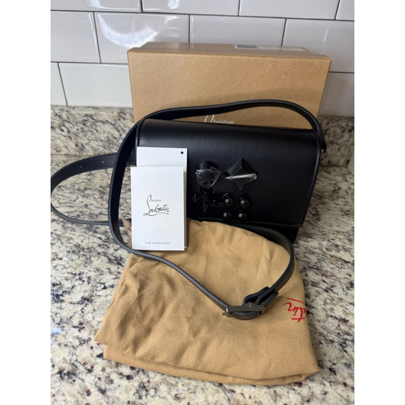Christian Louboutin Handbags - Christian Louboutin Paris Black Leather Crossbody Bag